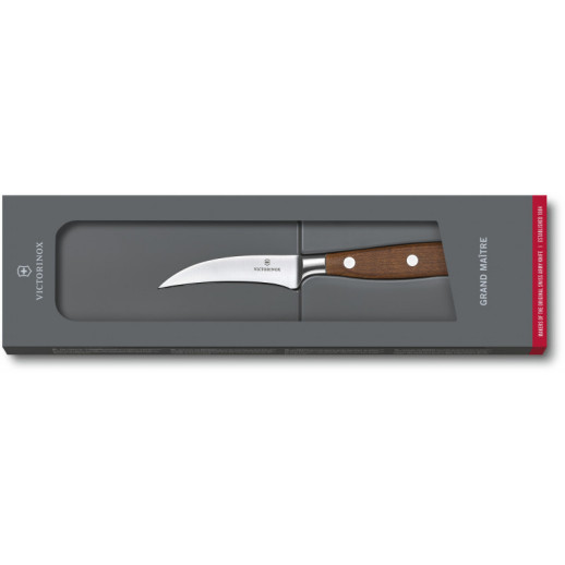 Кухонный нож Victorinox Grand Maitre Wood Shaping 8 см изогн. с дерев. ручкой (GB)