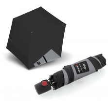 Зонт Knirps Mini Duomatic Reflective Black Авто / Складной / 6 спиц / D92x24см