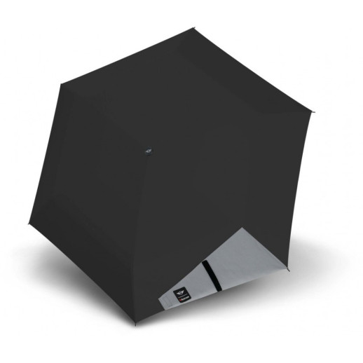 Зонт Knirps Mini Duomatic Reflective Black Авто / Складной / 6 спиц / D92x24см