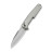 Нож складной туристический Weknife Dressytak (8.6 см) Bohler M390 / Titanium серый