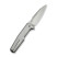Нож складной туристический Weknife Dressytak (8.6 см) Bohler M390 / Titanium серый