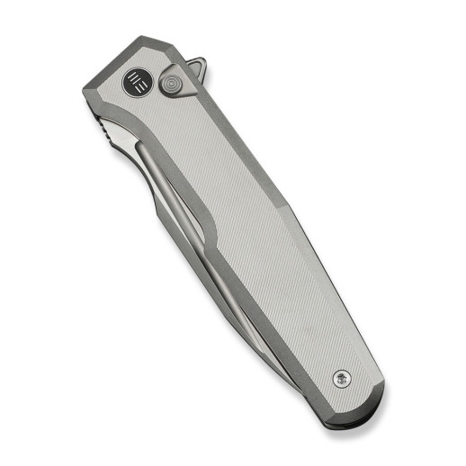 Нож складной туристический Weknife Dressytak (8.6 см) Bohler M390 / Titanium серый