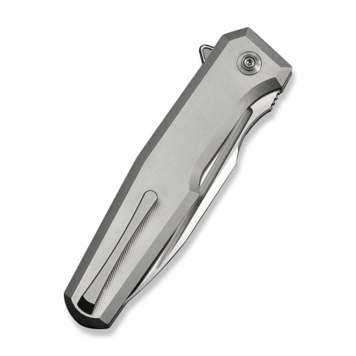 Нож складной туристический Weknife Dressytak (8.6 см) Bohler M390 / Titanium серый
