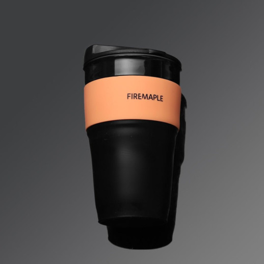 Складная силиконовая кружка Fire-Maple Silicone Collapsible Coffee Cup 350 мл, оранжевая