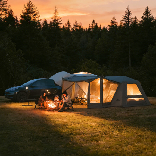 Палатка четырёхместная надувная Naturehike Gen Air FL CNK2550WS046, серая