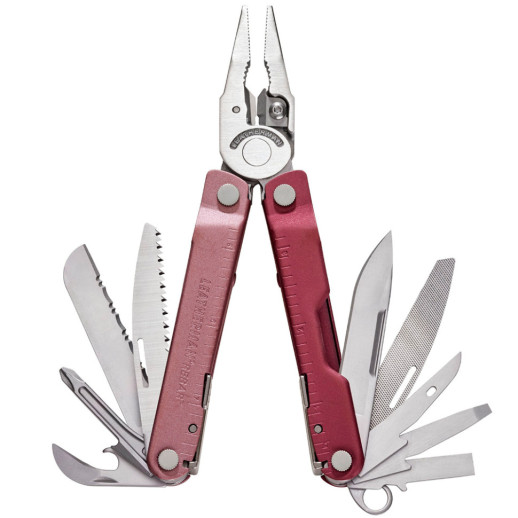 Мультиинструмент Leatherman Rebar Heathered Cranberry, нейлоновый чехол