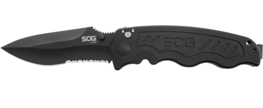 Нож SOG Zoom Black Blade полусеррейтор (ZM1016-BX)