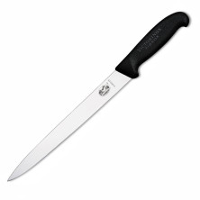 Нож кухонный Victorinox Fibrox Slicing для нарезки 25 см, прямая заточка