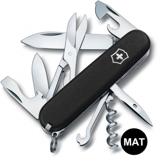 Складной нож Victorinox CLIMBER MAT черный матовый лак
