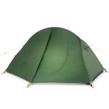 Палатка сверхлегкая одноместная с футпринтом Naturehike Cycling 1 NH18A095-D, 210T, темный зеленый