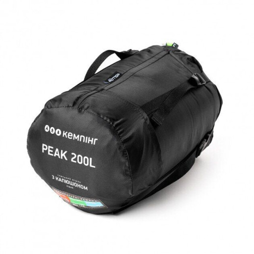 Спальный мешок Кемпинг Peak 200L с капюшоном