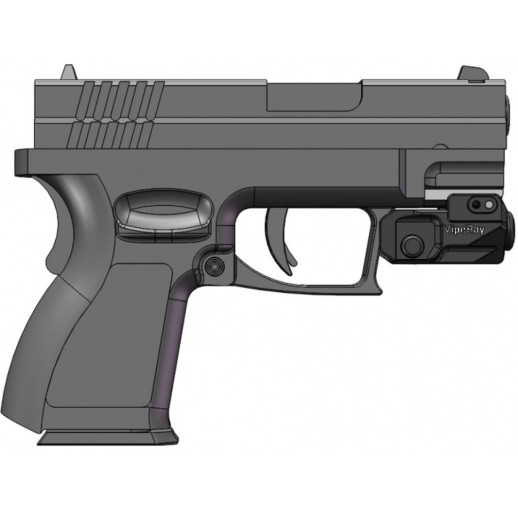 Лазерный целеуказатель Vector Optics Viperay Scrapper пистолетный красный лазер FDE