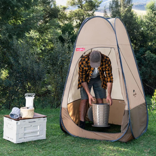Палатка-душ Naturehike Utility Tent 210T polyester NH17Z002-P, коричневый