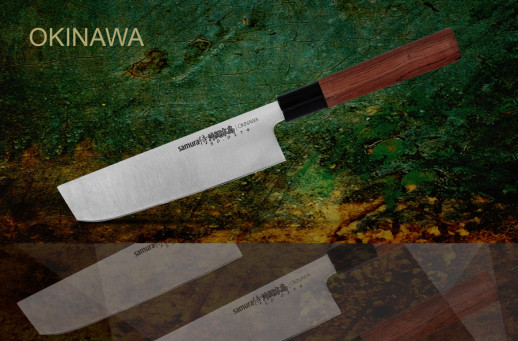 Нож кухонный Samura Okinawa овощной Накири, 172 мм, SO-0174