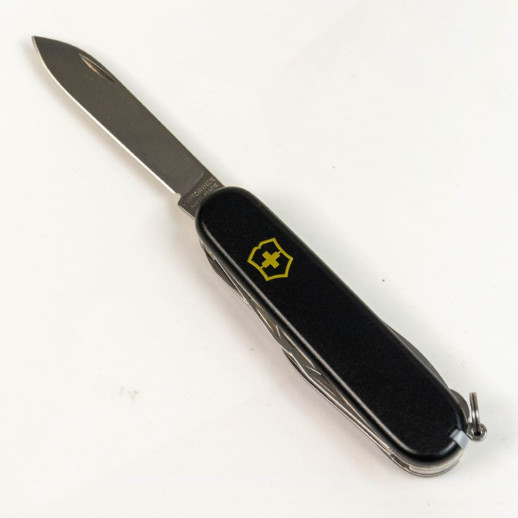 Складной нож Victorinox CLIMBER MAT черный матовый лак с желтым лого