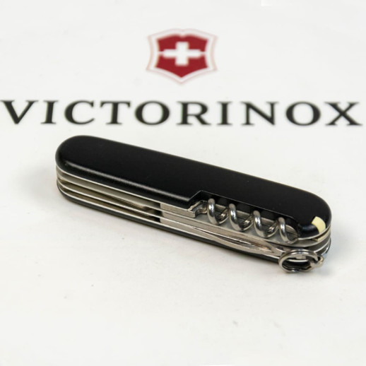 Складной нож Victorinox CLIMBER MAT черный матовый лак с желтым лого