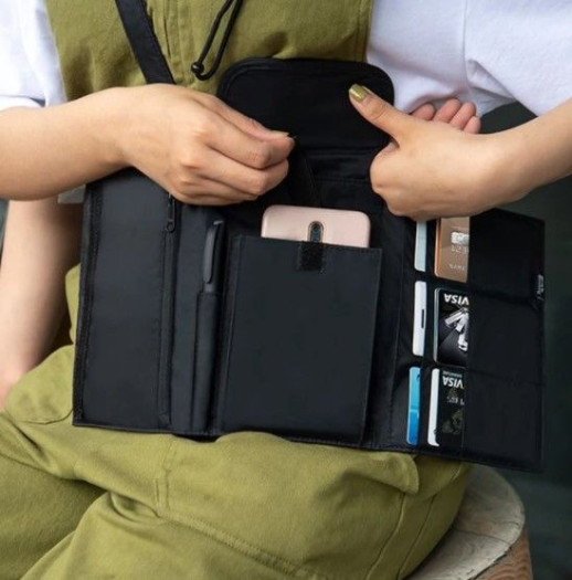 Органайзер Naturehike Travel Passport Holder Bag RFID-Blocking серый