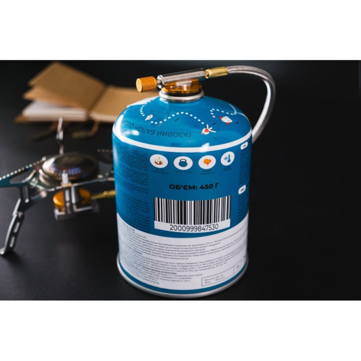 Газовый баллон резьбовой бутановый Quest, 450гр