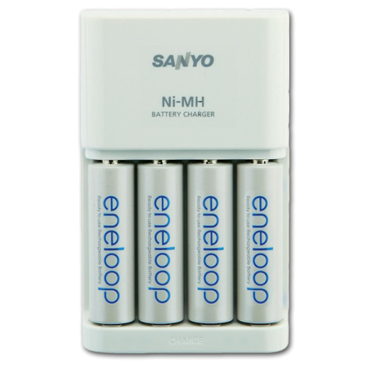 Зарядное устройство Sanyo MQR06-E-4-3UTG с 4 аккумуляторами