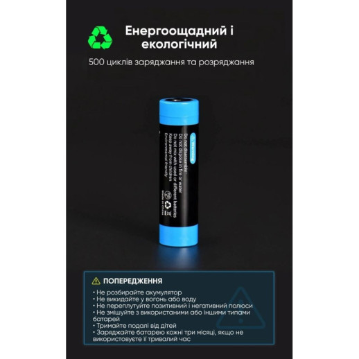 Аккумулятор Wuben 18650 (3350мАч)