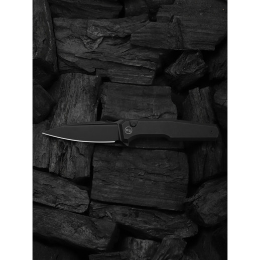 Нож складной туристический Weknife Dressytak (8.6 см) Bohler M390 / Titanium черный