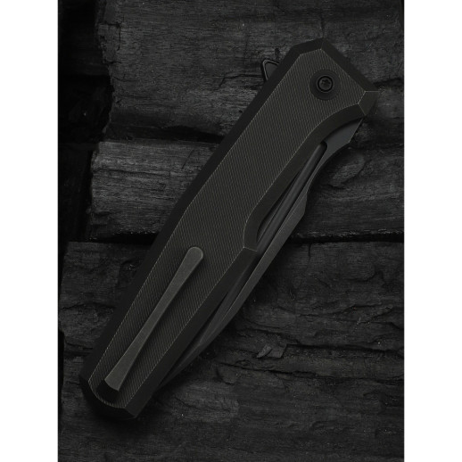 Нож складной туристический Weknife Dressytak (8.6 см) Bohler M390 / Titanium черный
