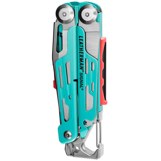 Мультиинструмент Leatherman Signal Aqua Silver, нейлоновый чехол