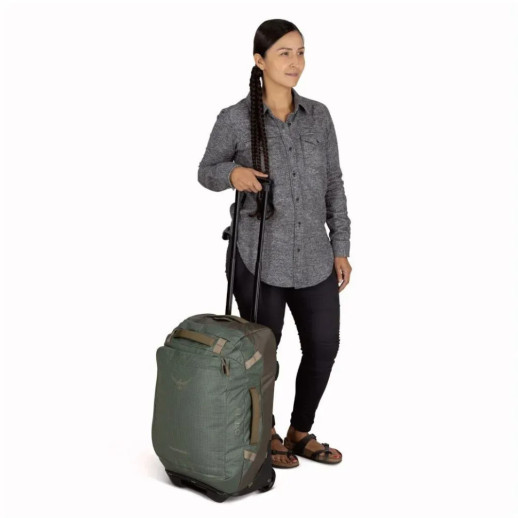 Сумка на колесах Osprey Transporter Wheeled Duffel 40 pine leaf/earl grey - O/S - темно-зеленый