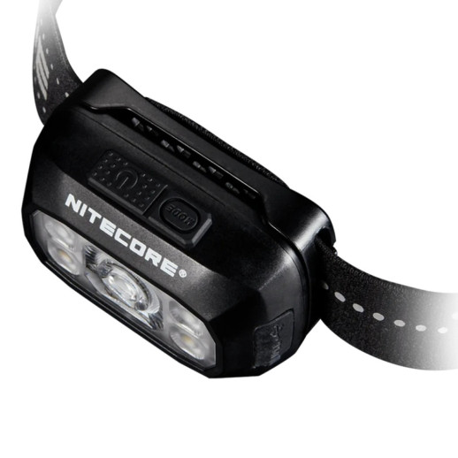 Фонарь налобный Nitecore NU30 2024 (500 люмен, 3 режима, IP68, USB-С), черный