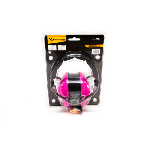 Наушники противошумные защитные Venture Gear VGPM9010PC (защита слуха NRR 24 дБ, беруши в комплекте), розовые