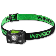 Фонарь налобный Winso PRO 250Lm, 5W XPG, 1200mAh/3xAAA, Sensor White/Red