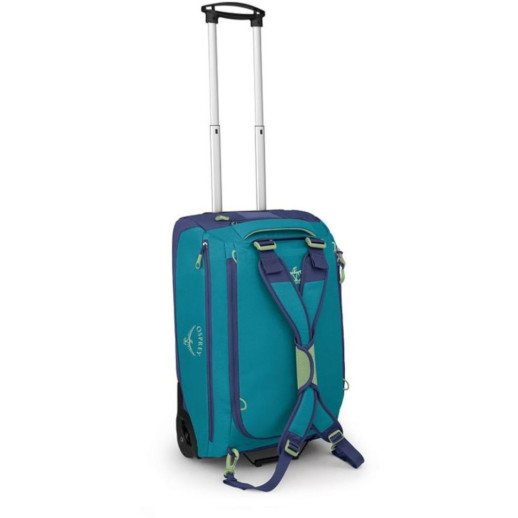 Сумка на колесах Osprey Daylite Carry-On Wheeled Duffel 40 blue spikemoss/alkaline - O/S - синий/бирюзовый