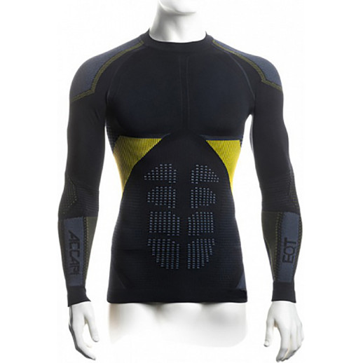 Футболка Accapi Synergy Long Sleeve Shirt Man 920 black/lemon M/L