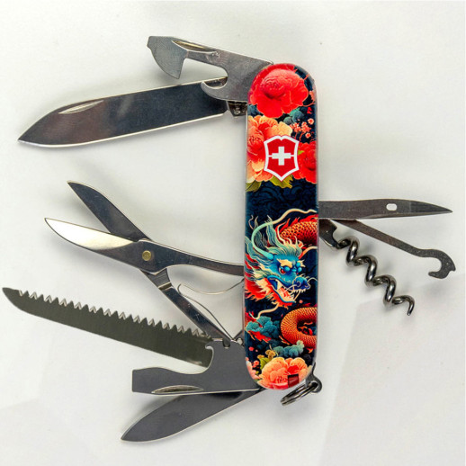 Складной нож Victorinox HUNTSMAN ZODIAC Китайский дракон 1.3713.Z3200p