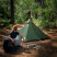 Палатка сверхлегкая с острой верхушкой Naturehike NH17T030-L, темно-зеленая