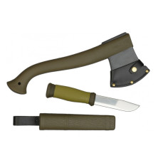 Набор Morakniv Outdoor Kit MG, нож Morakniv 2000 + топор, зеленый
