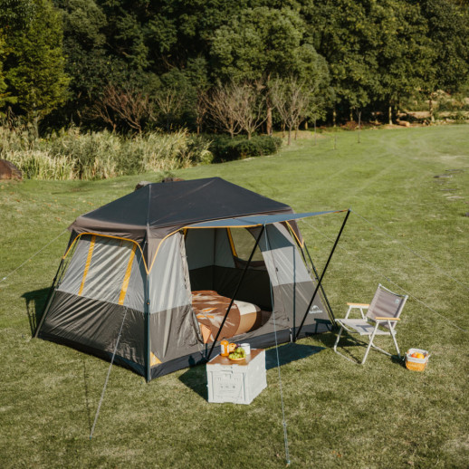 Палатка четырехместная Naturehike Cape Series 5.2 CNK2450WS037, серо-коричневая