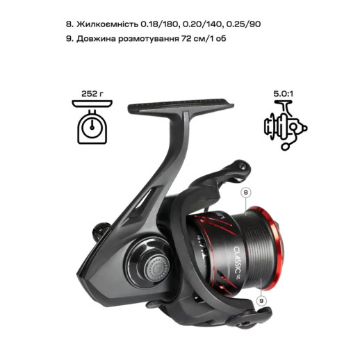 Катушка Brain Classic SE 3000S 4+1BB 5.0:1