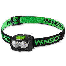 Фонарь налобный Winso PRO 500Lm, 2x5W CREE XTG, 1200mAh/3xAAA, Sensor White/Red