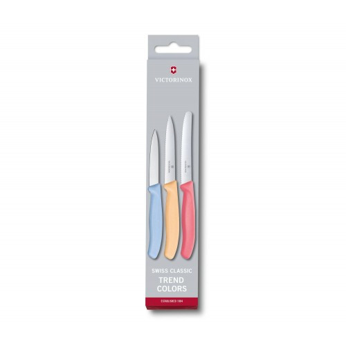 Набор Victorinox Swiss Classic Trend Colors Paring Knife Set из 3-х ножей (6.7116.34L1)