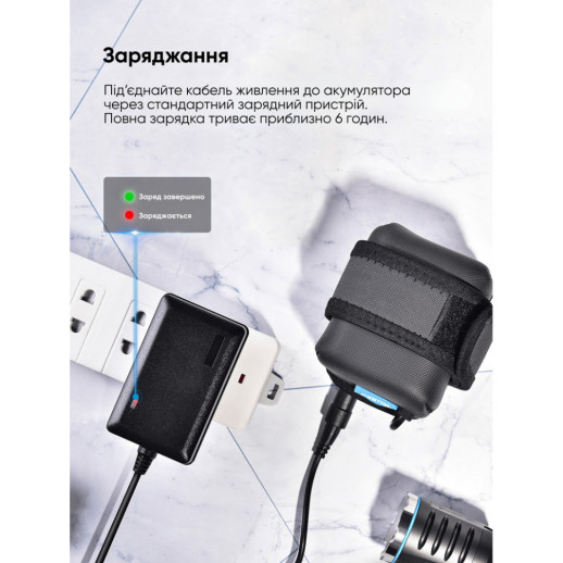 Велофара Wuben B1, черный