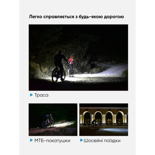 Велофара Wuben B1, черный