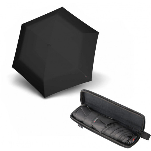 Зонт Knirps X4U Black Мех / Складной / 6спиц / D90x21см с EVA чехлом