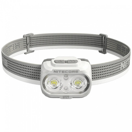 Налобный фонарь Nitecore UT27 PRO 2024 (2x NiteLab UHE LED, 800 люмен, 4 режима, 3xAAA, HLB1500), белый