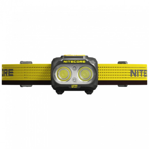 Налобный фонарь Nitecore UT27 PRO 2024 (2x NiteLab UHE LED, 800 люмен, 4 режима, 3xAAA, HLB1500), белый