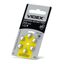 Батарейки воздушно-цинковые Videx ZA10 (PR70) BLISTER6