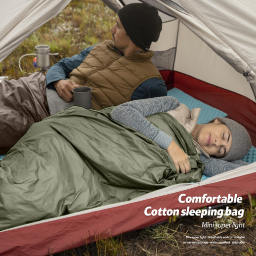 Спальный мешок Naturehike LW180 Mini NH21MSD04, правый, темно-зеленый