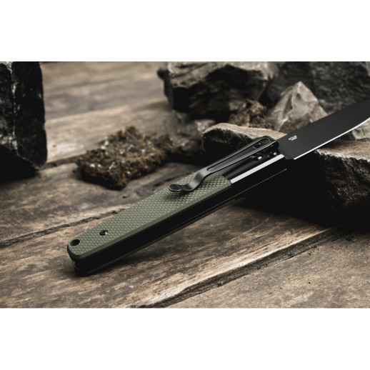 Нож складной Ganzo G721B-GR зеленый, черный клинок