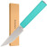 Нож кухонный Butterfork Paring Knife AR-RPM9 ABS Turquoise Green