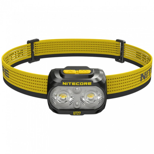Налобный фонарь Nitecore UT27 PRO 2024 (2x NiteLab UHE LED, 800 люмен, 4 режима, 3xAAA, HLB1500), черный